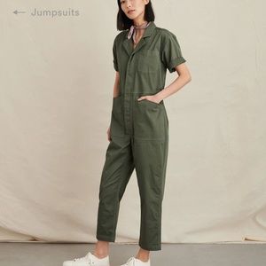 Cream Alex Mill Jumpsuit